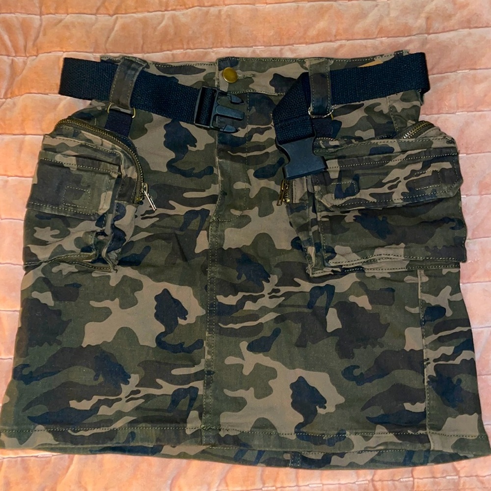 cargo army skirt